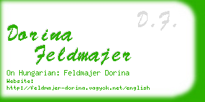 dorina feldmajer business card